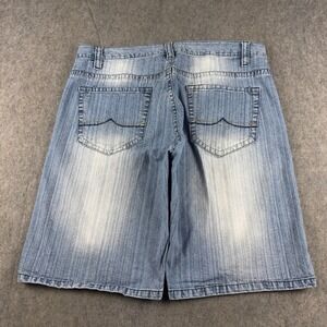 Avirex Mens Denim Jean Shorts Size 42 x 15 Baggy Blue‎ Skater Grunge Pinkman Y2K